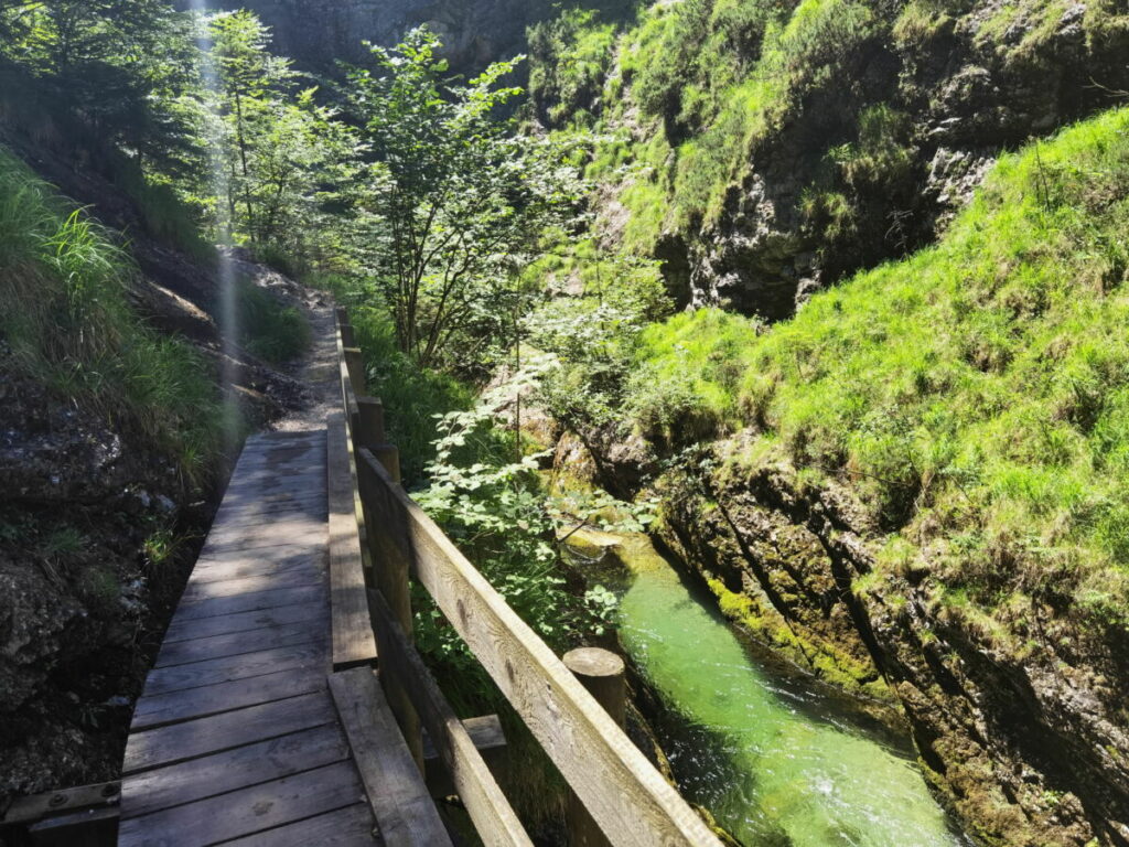 Durch die Weissbachschlucht wandern