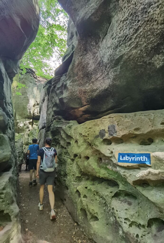 Felsenlabyrinth Luxemburgische Schweiz am Mullerthal Trail